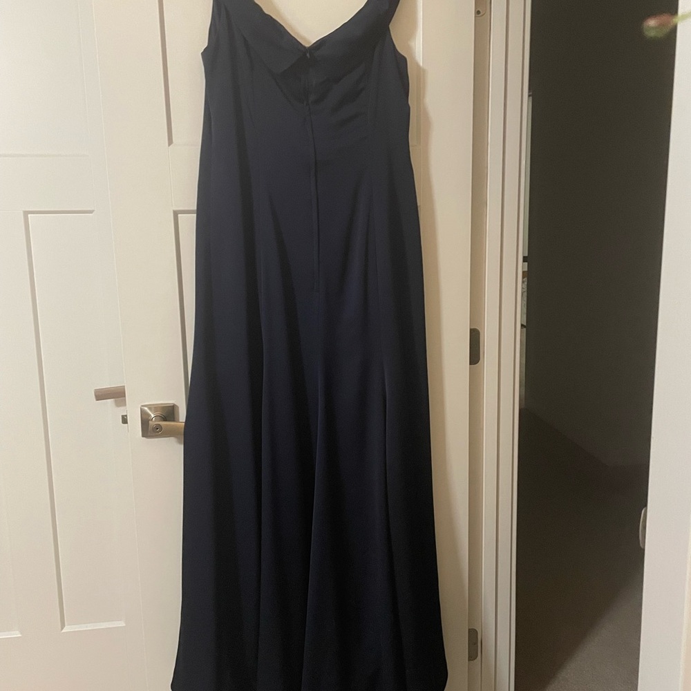 Camille La Vie Navy Floor Length Formal Gown - Picture 3 of 5